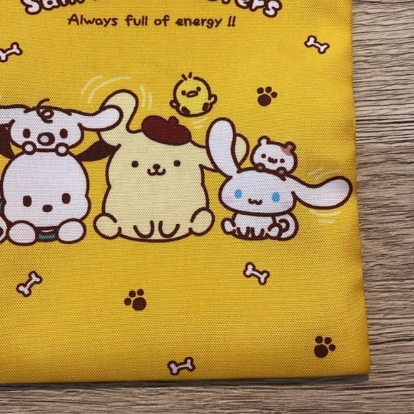 Sanrio Characters Pochacco • Cinnamoroll • Pompompurin Drawstring Bag - Picture 6 of 7